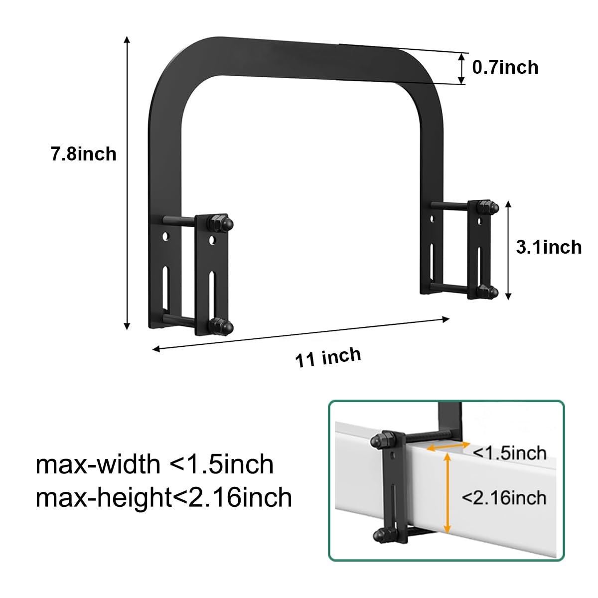 Anteisi 4 Pcs Mattress Holder For Metal Bed Frame,Mattress Retainer,Non Slip Mattress Gripper,Mattress Slide Stopper For Metal F